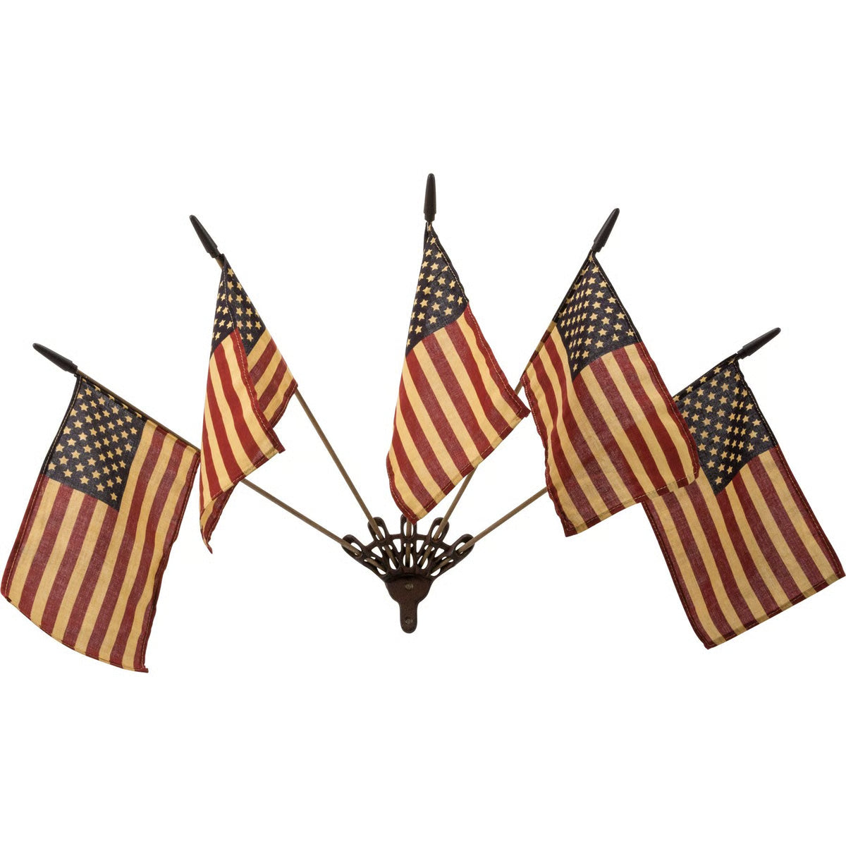 Primitive Flag Wall Mount with Flags