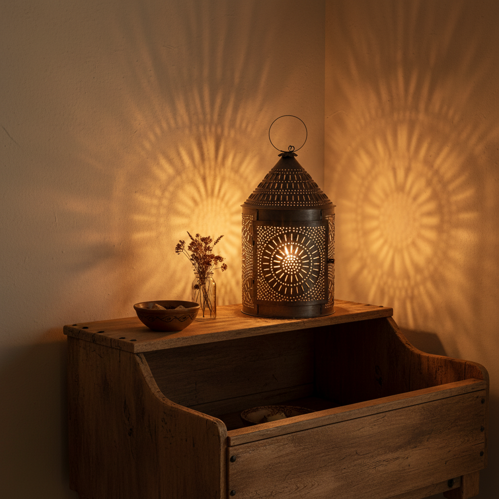 17-Inch Fireside Lantern in Kettle Black