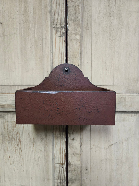 Primitive Candle Box - Burgundy