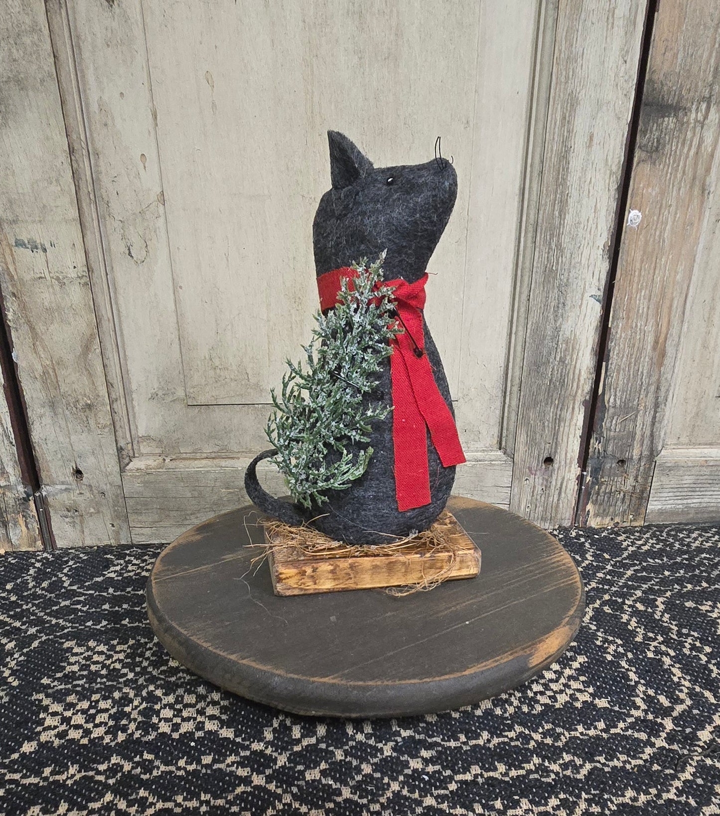 Primitive Mouse on Wooden Base