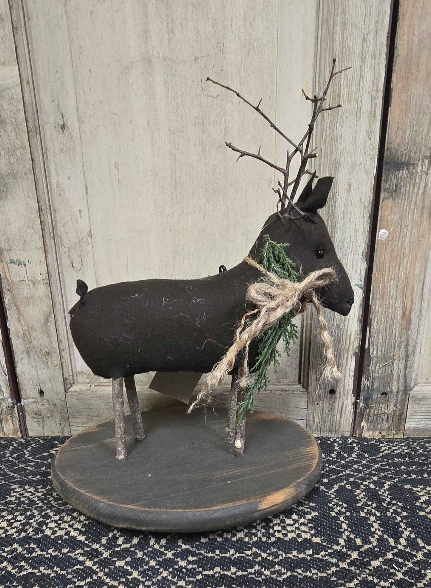 Primitive Standing Reindeer