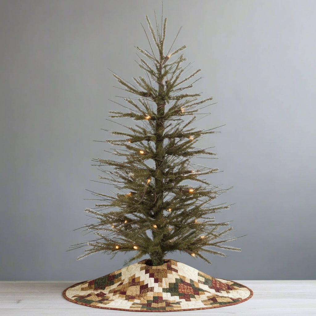 An artificial tree with twigs and lights