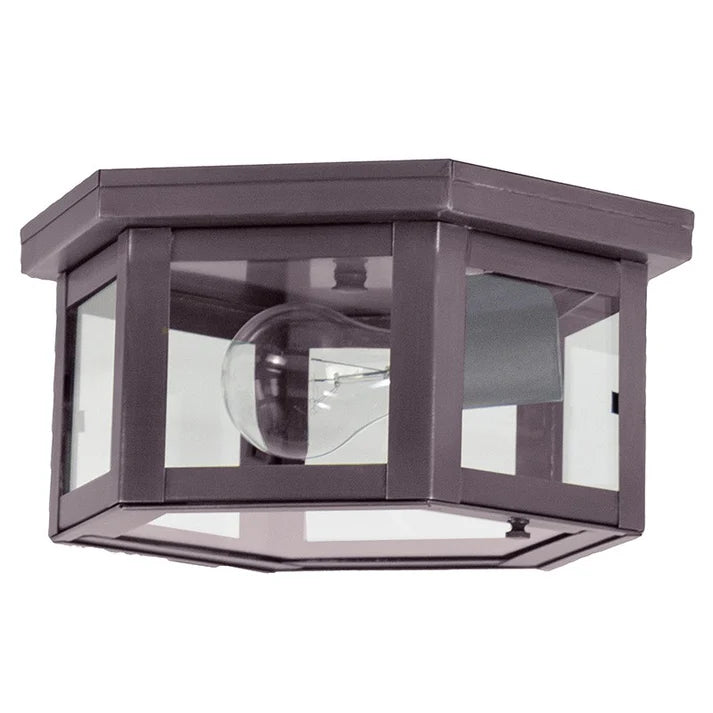 Lutton Tavern Flushmount Light Dark Brass