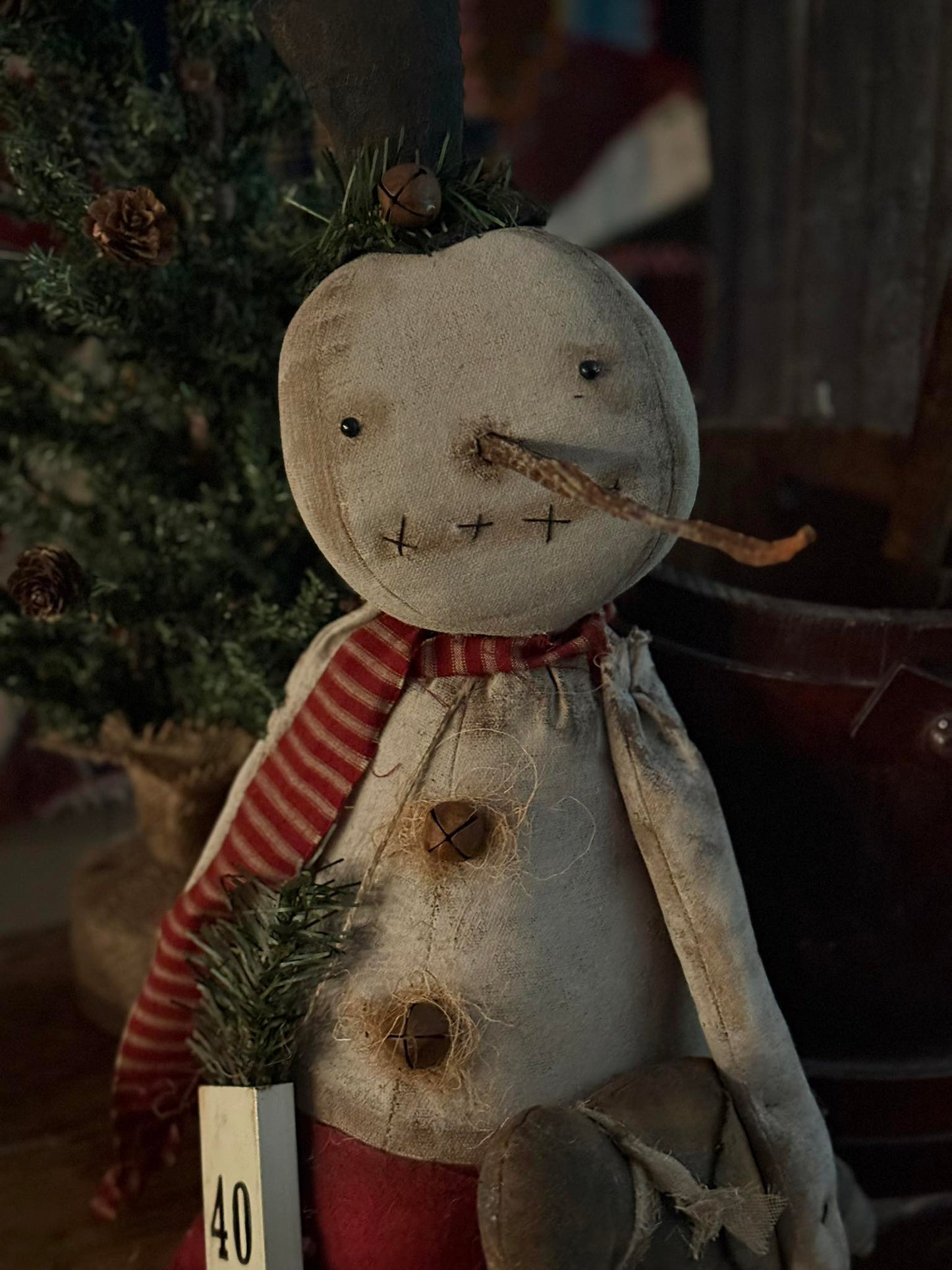 Primitive Charlie Snowman