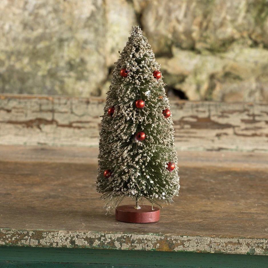 10" Green Bottlebrush Tree