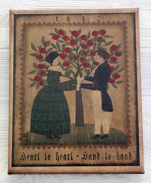 8X10 Heart To Heart Canvas Print