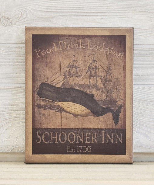 8X10 Schooner Inn Canvas Print