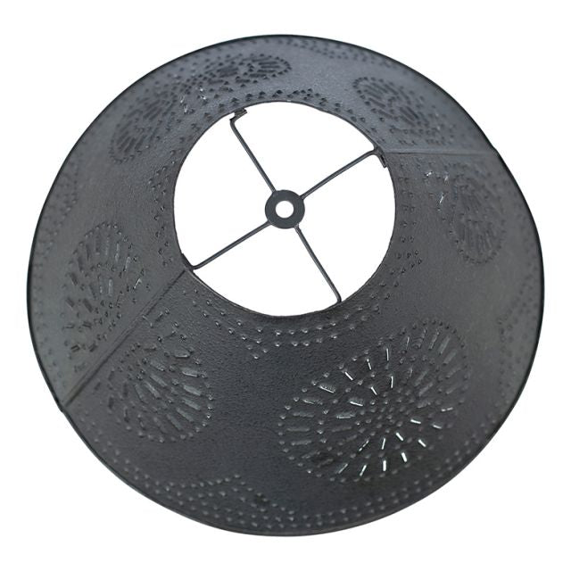 15-Inch Flared Shade with Chisel in Textured Black