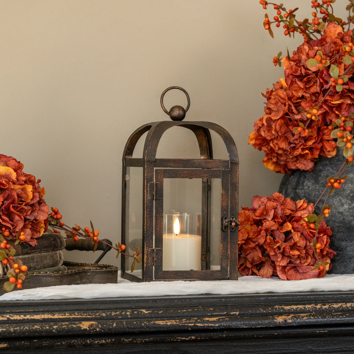 10.75" Bronze Arched Lantern