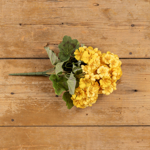 14.5" Yellow Geranium Bush