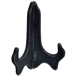 Black Wood Plate Stand