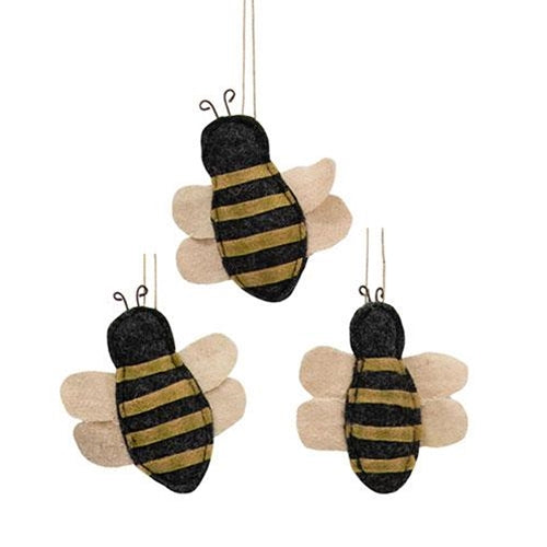Mini Bee Ornaments