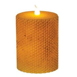 Wrapped Honeycomb LED Pillar