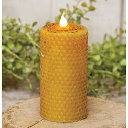 Wrapped Honeycomb LED Pillar