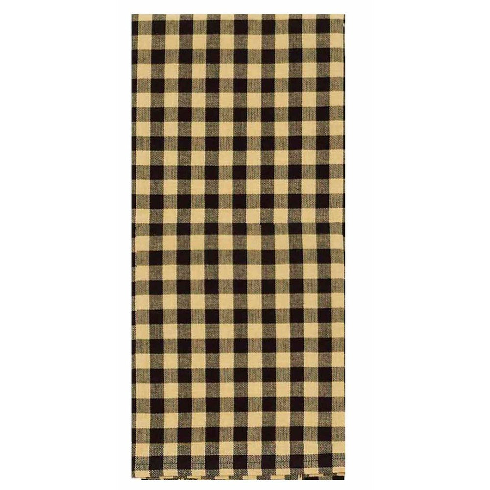 Heritage House Check Towel Black