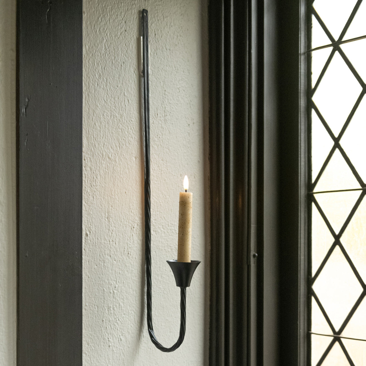 FORGED TAPER CANDLE WALL SCONCE