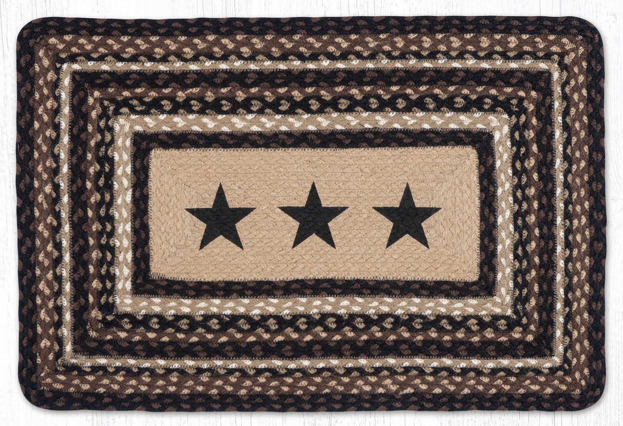 20"x30" Black Stars Rug