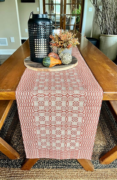 SARATOGA RUST/LINEN 34" TABLE SQUARE