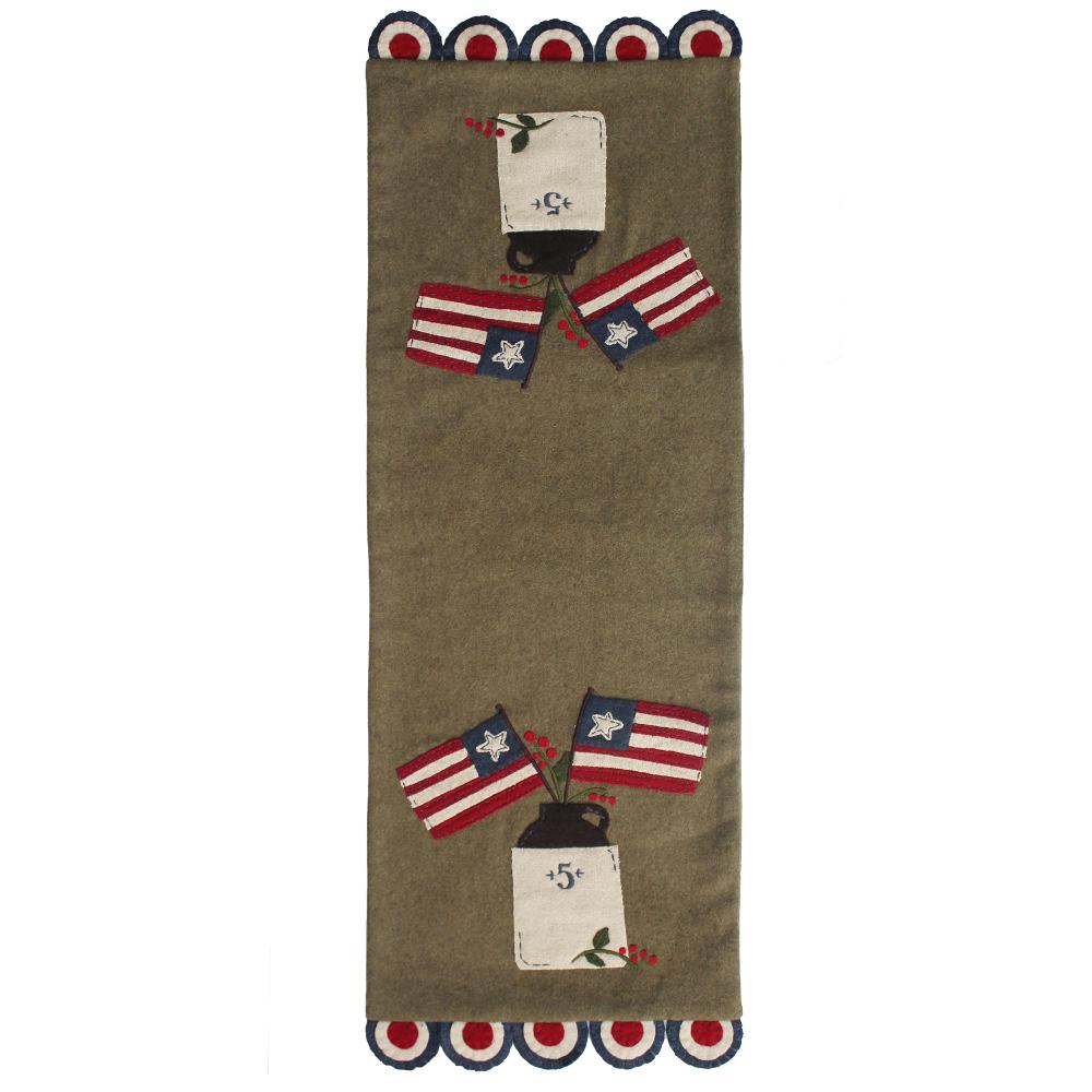 Flag Day Wool Felt Table Runner