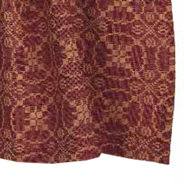 Barn Red Tan Marshfield Jacquard Valance Lined