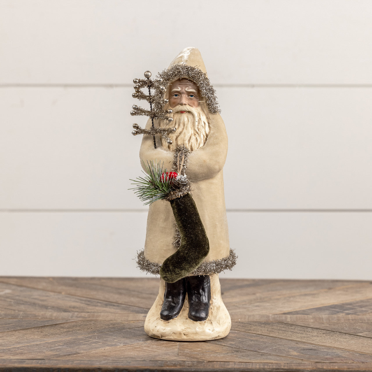 12" Oatmeal Velvet Belsnickel