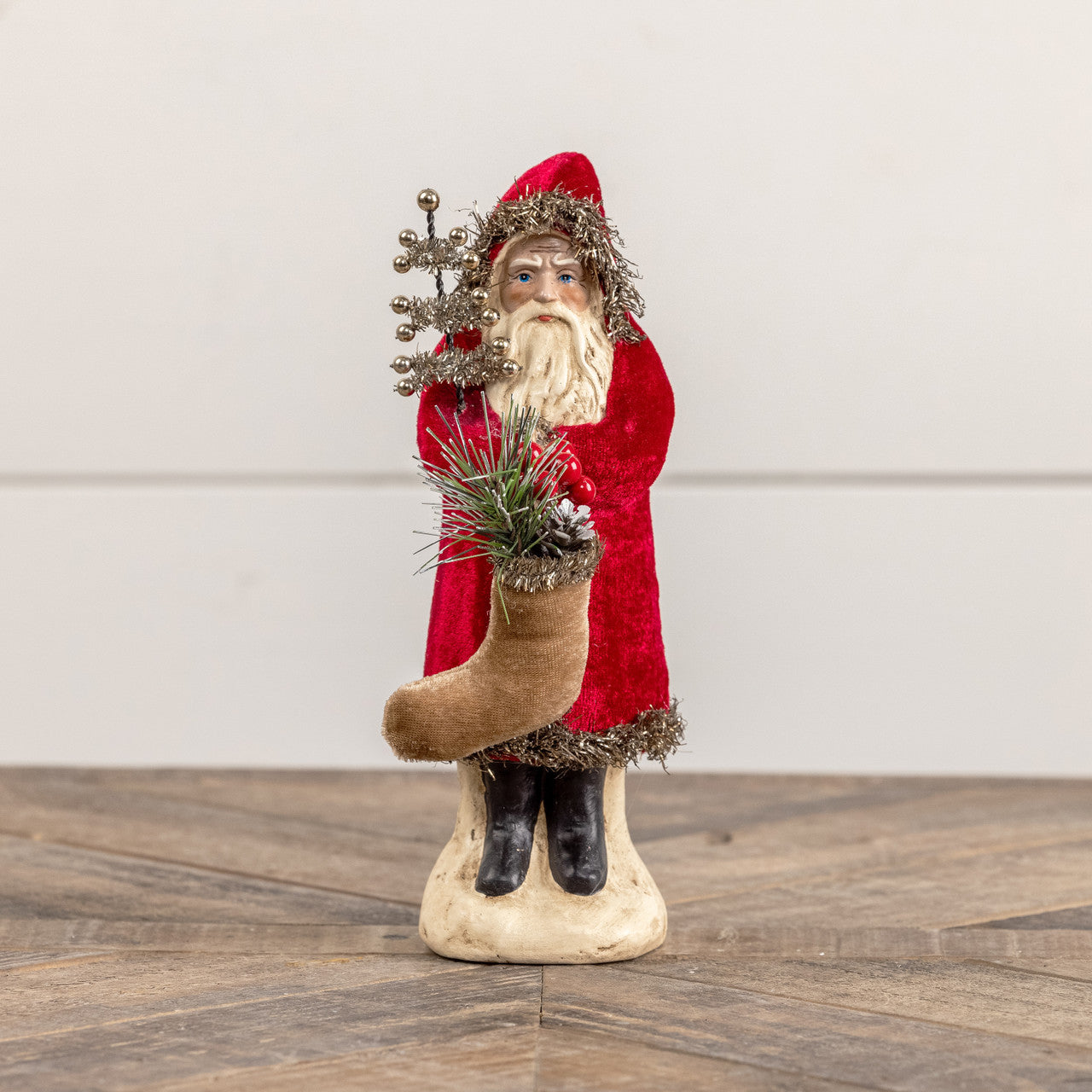 8" Wine Velvet Belsnickel