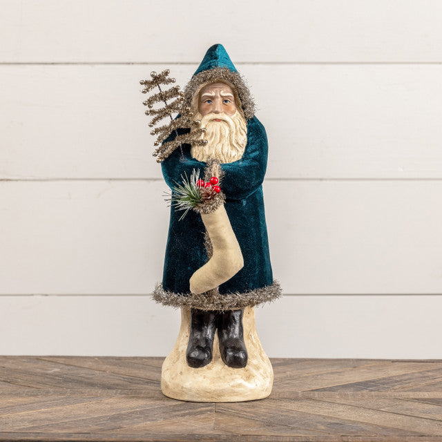 16 1/2" Deep Ocean Velvet Belsnickel