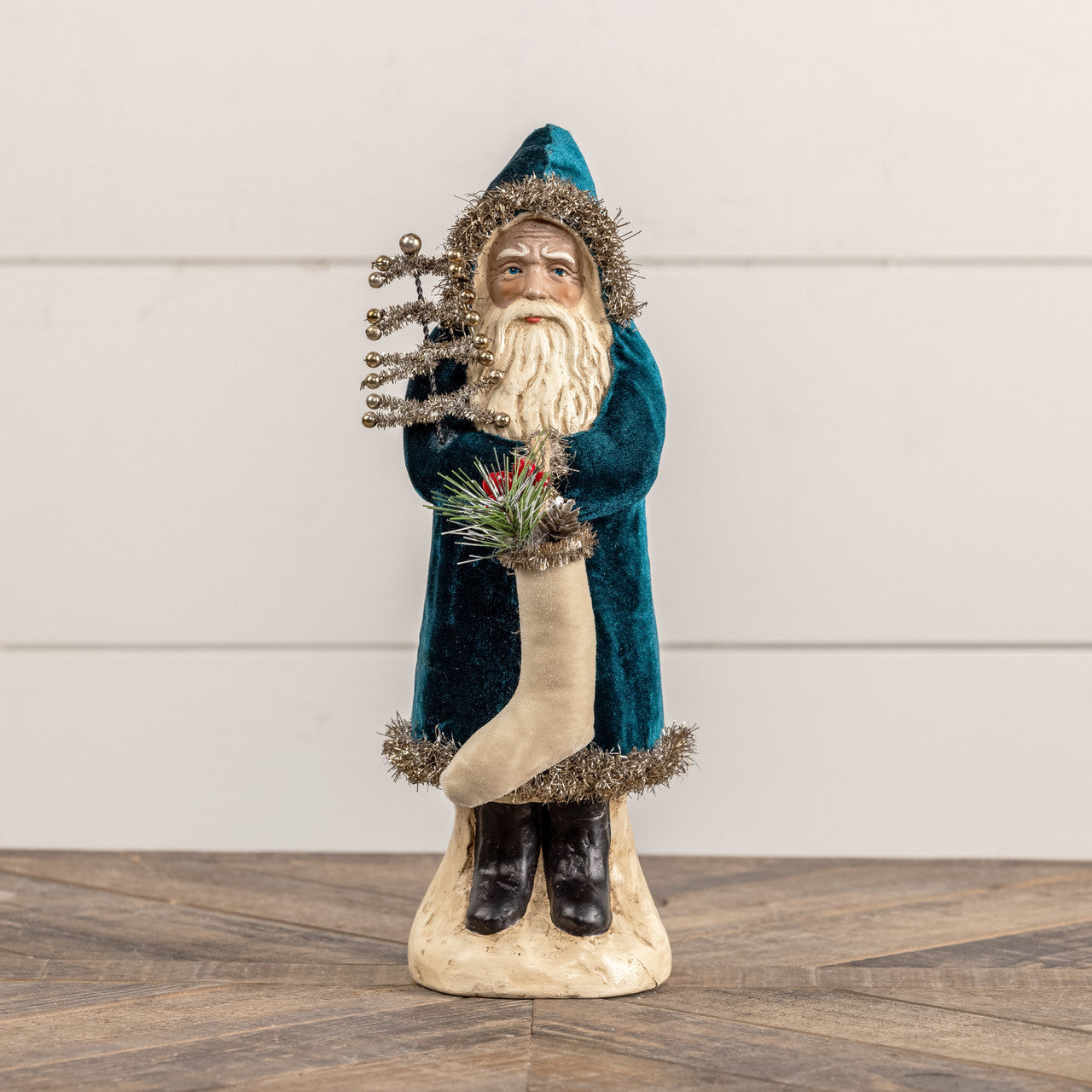 12" Deep Ocean Velvet Belsnickel