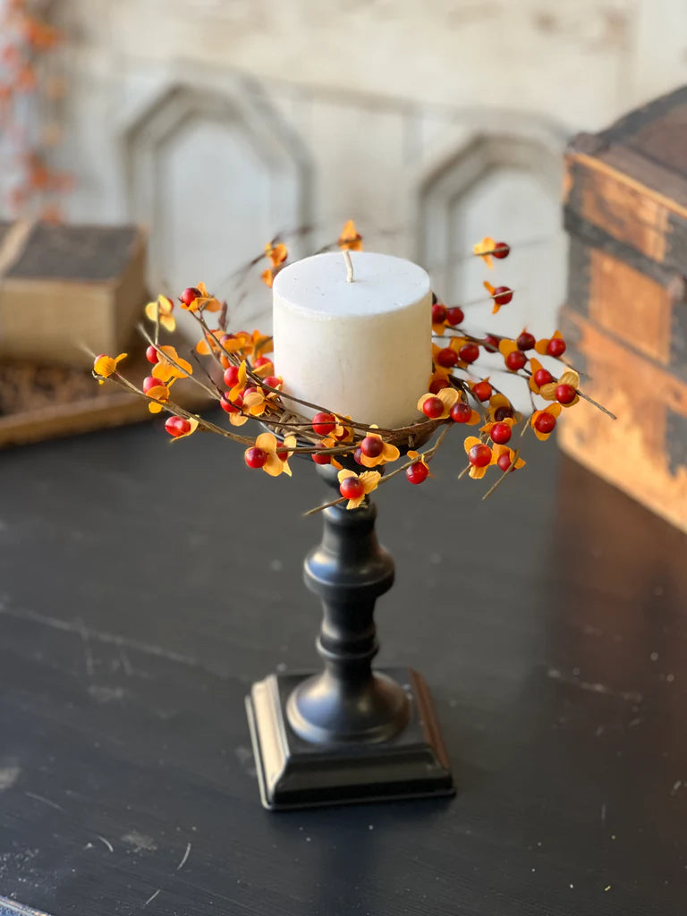 Ruskin Bittersweet Candle Ring | 8"