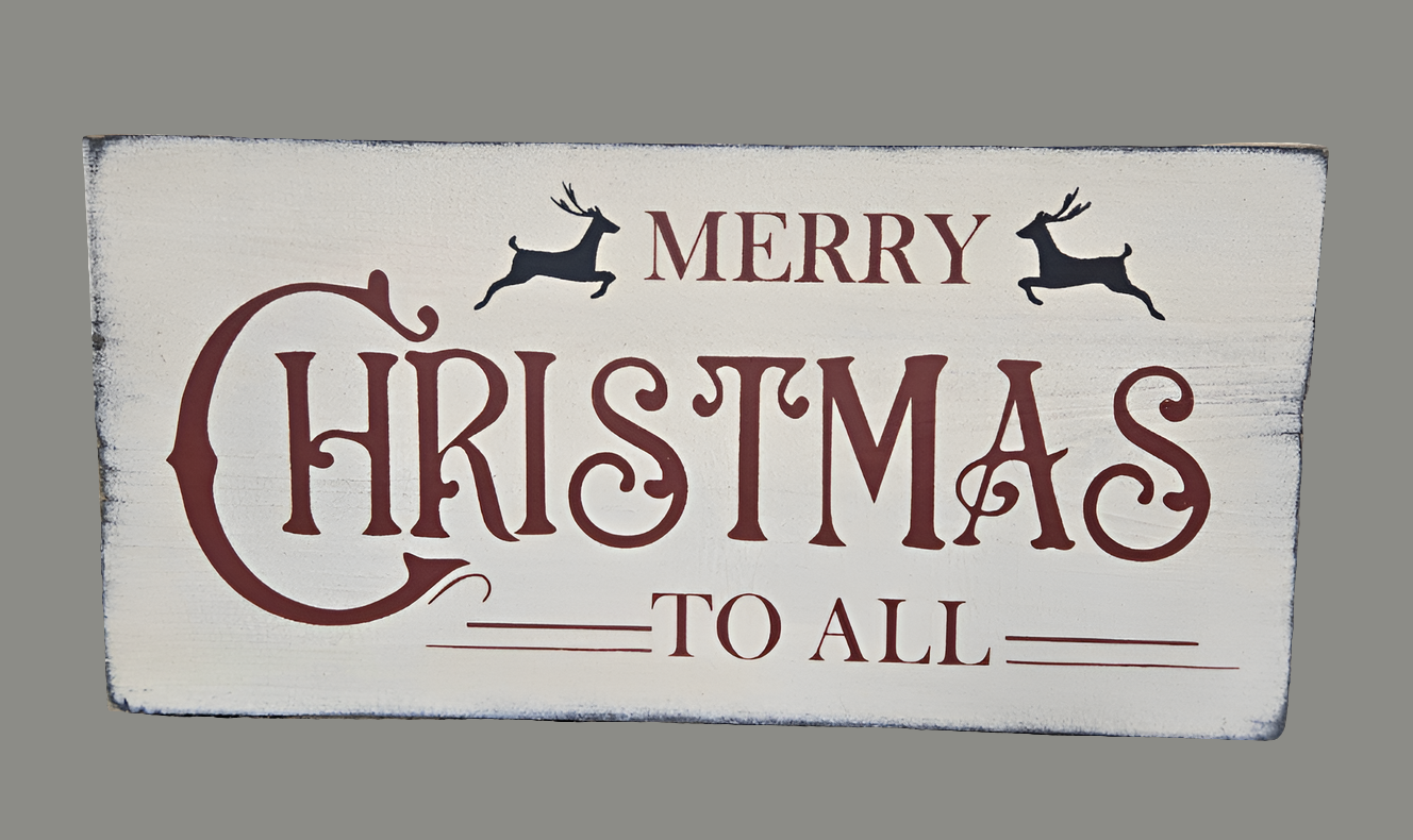 Merry Christmas To All Wood Sign