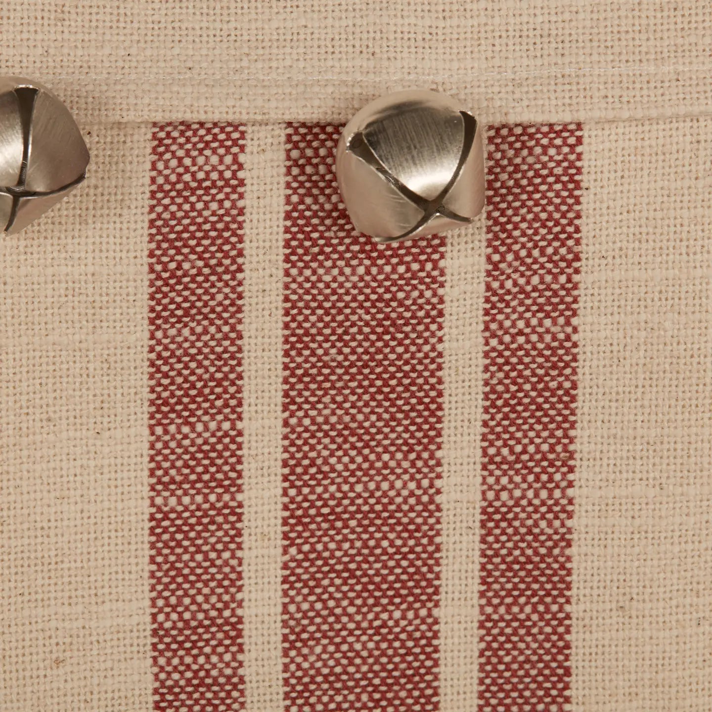 Sleigh Bells Grain Sack Christmas Stocking