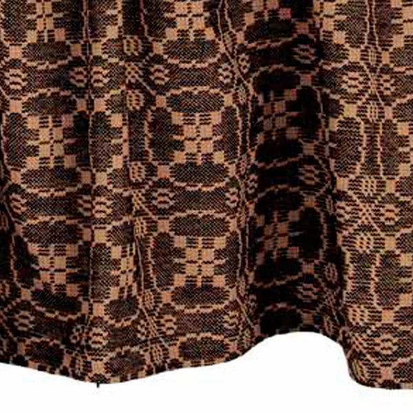 Close-up of patterned fabric with a focus on texture and design.
