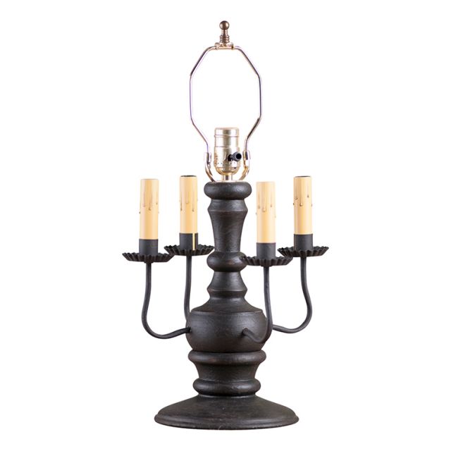 Cedar Creek Wood Table Lamp Base in Americana Black