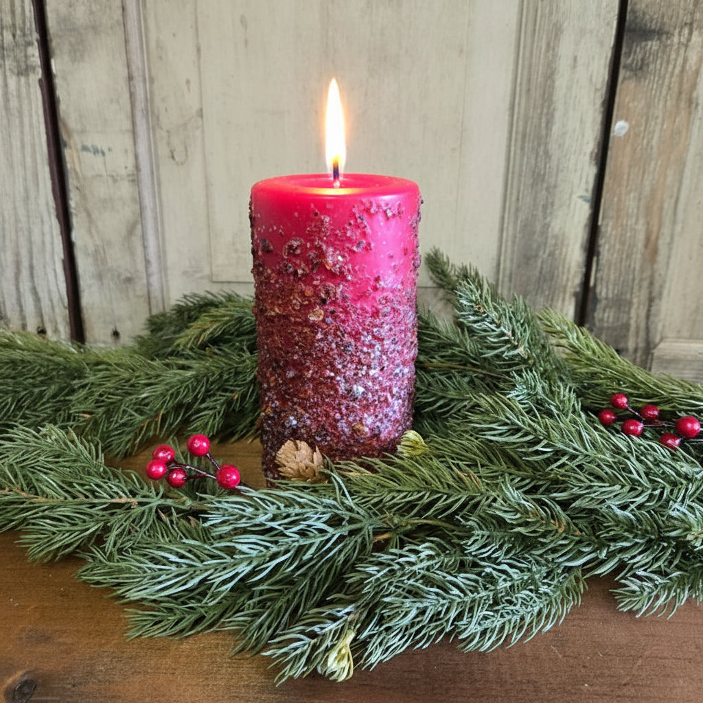 Christmas Past Pillar Candle 3" x 6"