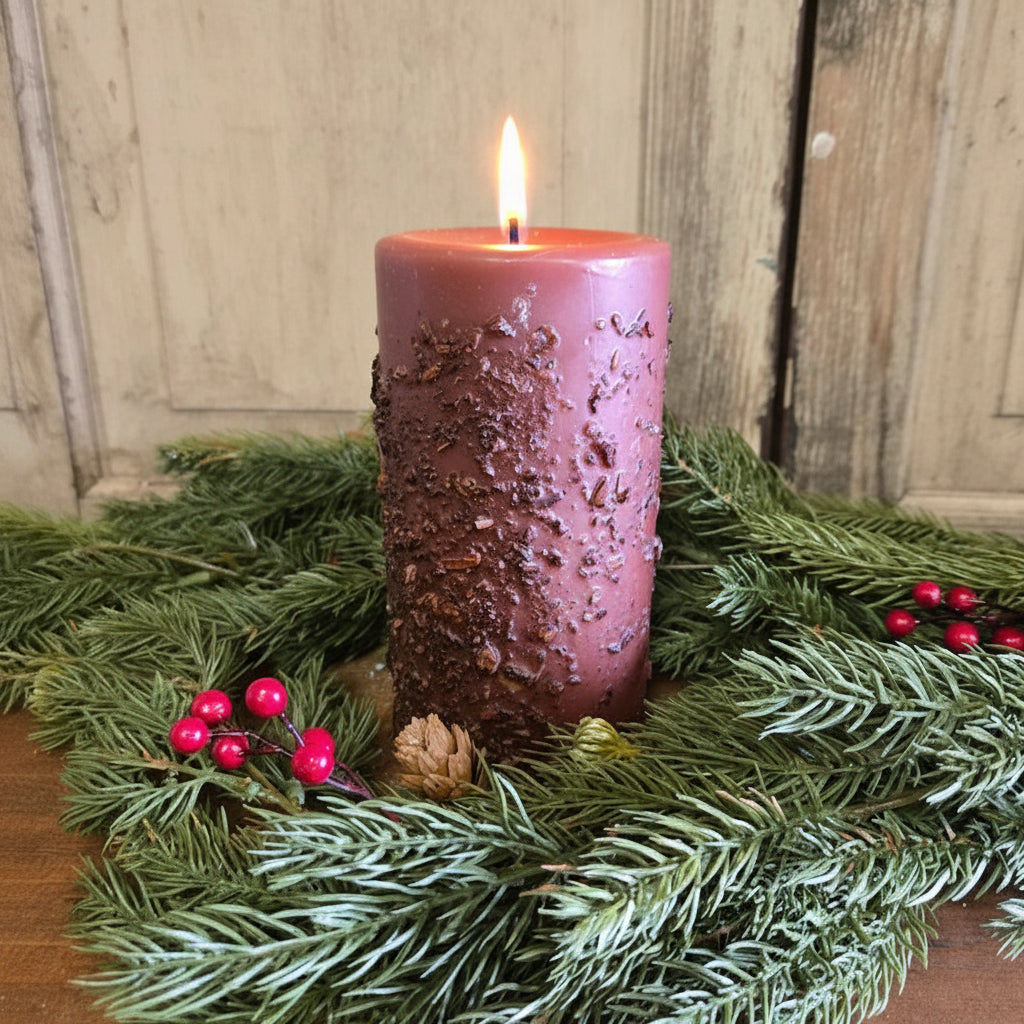 Cinnamon Stick Pillar Candle 3" x 6"