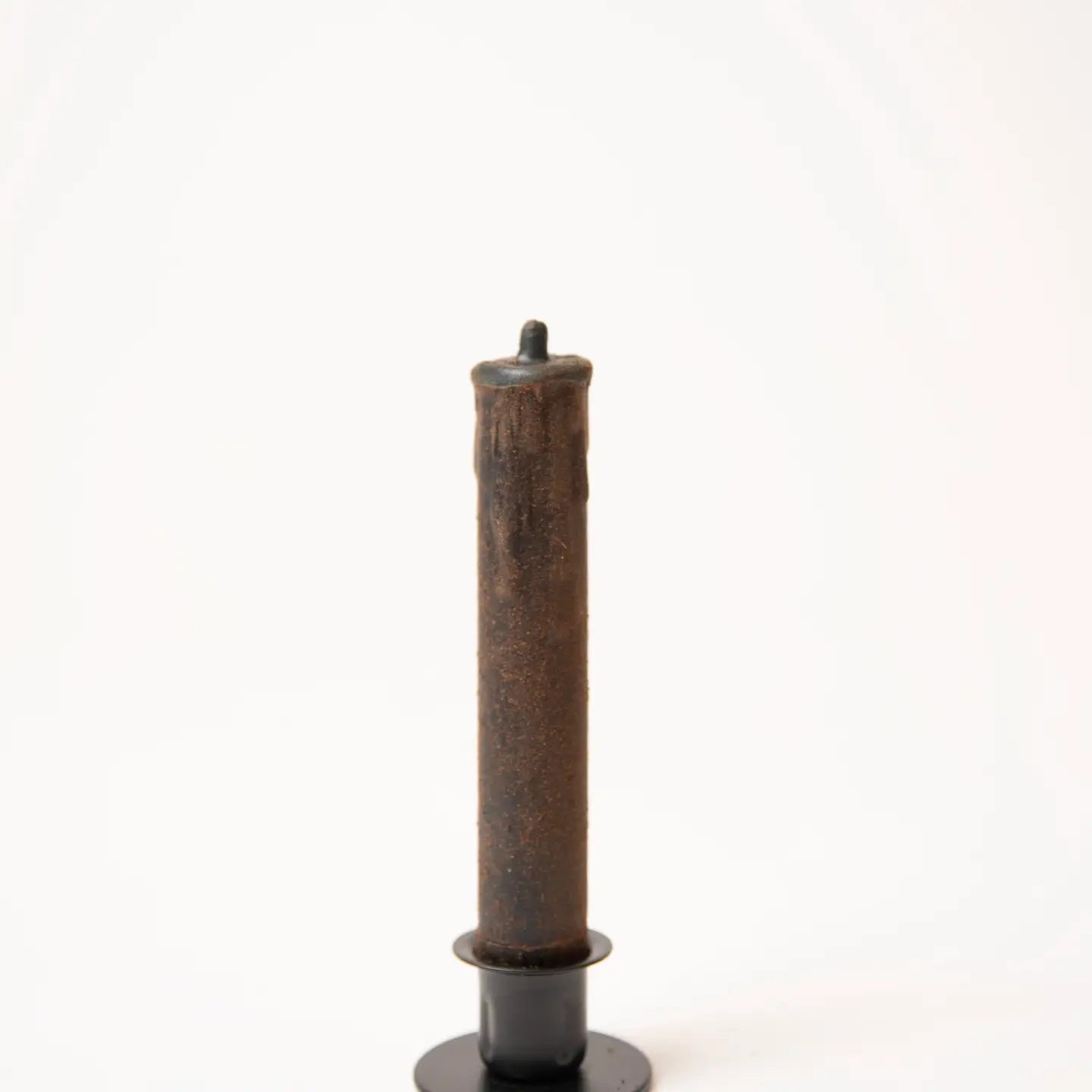 Black LED Timer Taper Candle - 6"