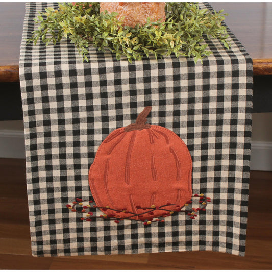 Fall Pumpkin and Bittersweet Table Runner