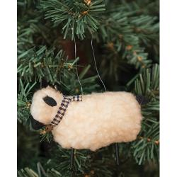 Primitive Wooly Sheep Ornament