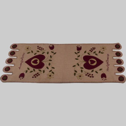 Heartfelt Blessings Nutmeg Table Runner