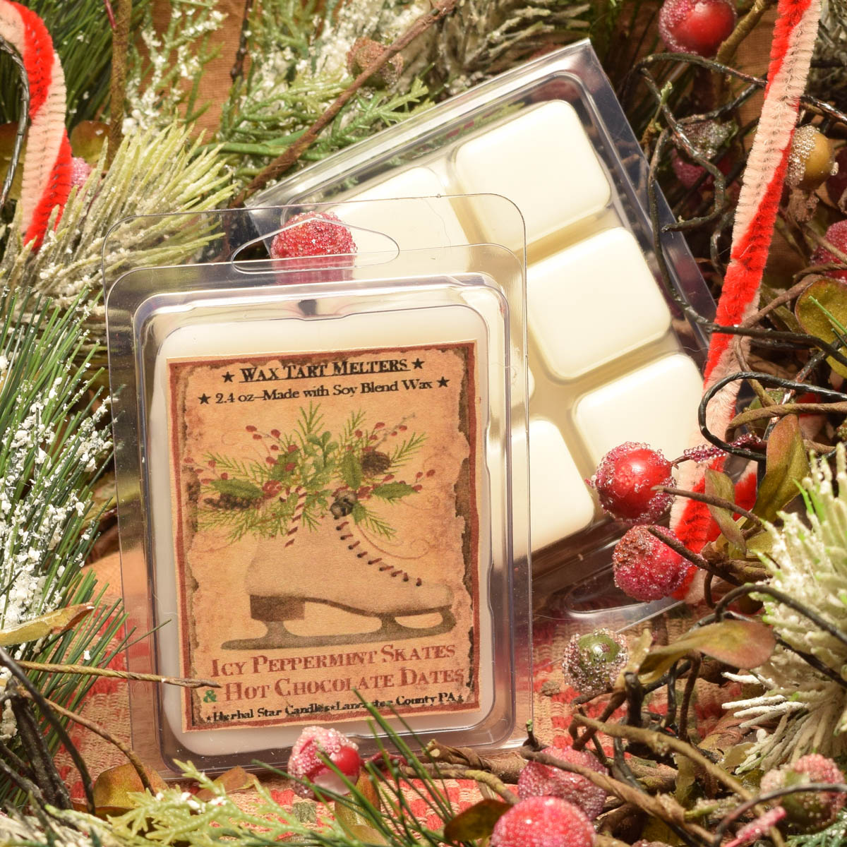 Iced Peppermint Skates and Hot Chocolate Dates Mini Pack of Tarts-2.4 oz