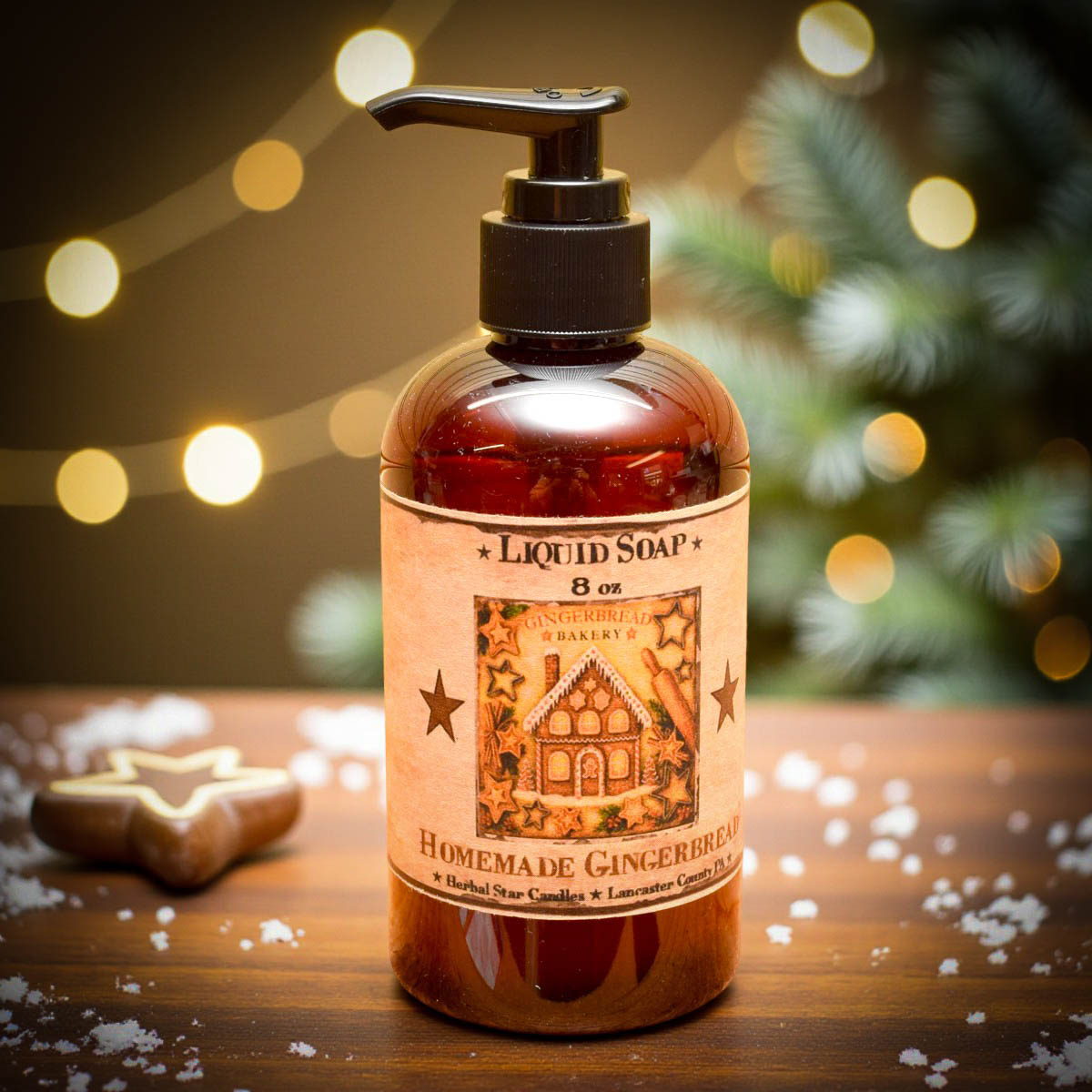 Homemade Gingerbread Liquid Hand Soap