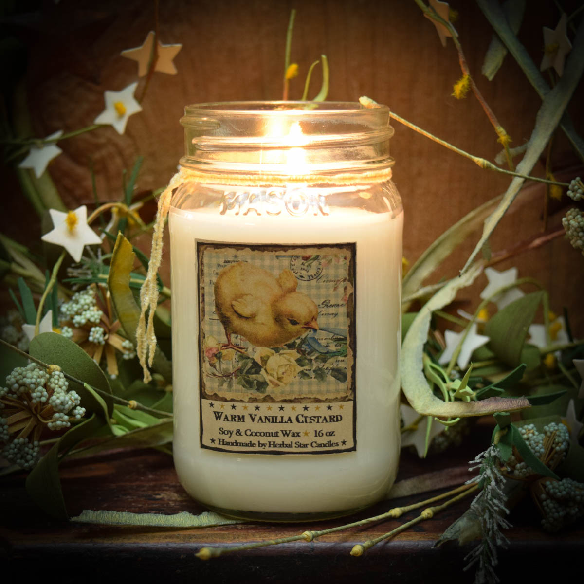 Vanilla Custard/My Peeps Jar Candle-16 oz