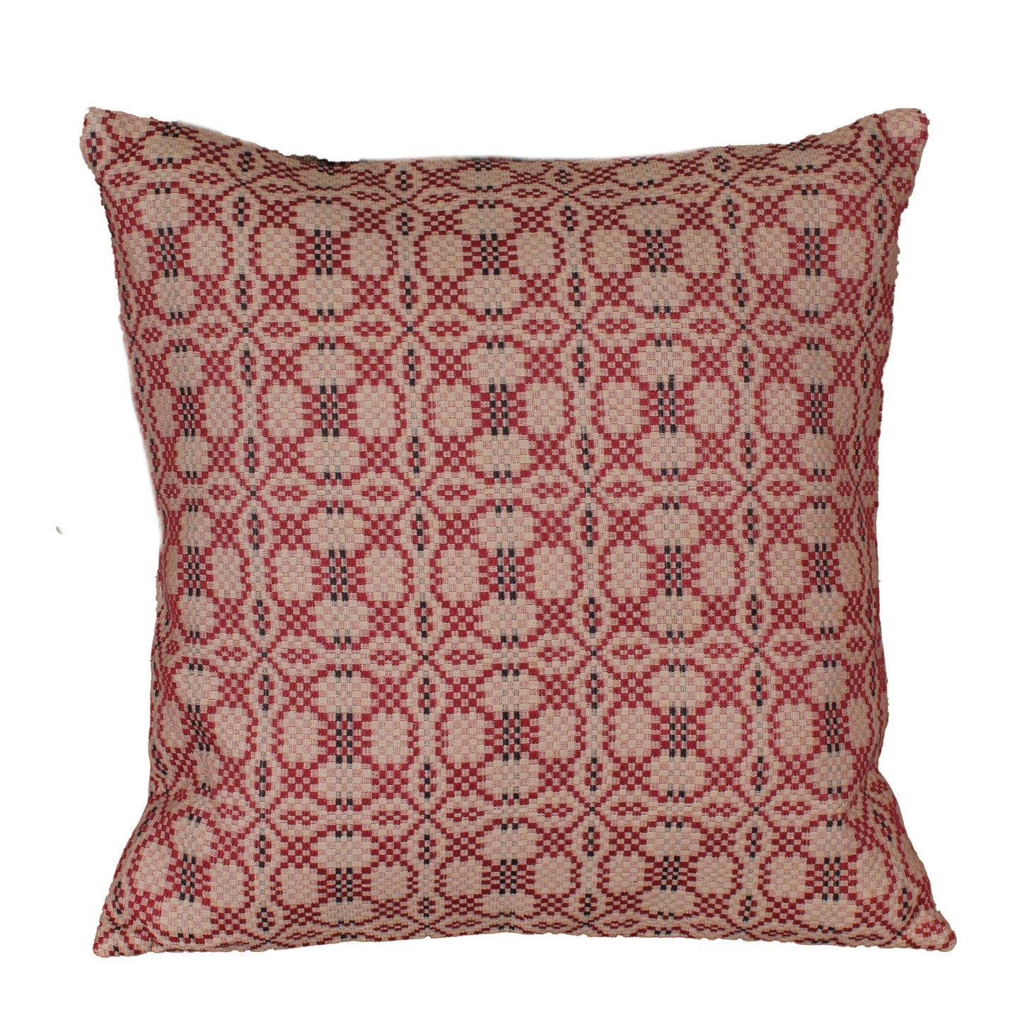 Kendall Jacquard Red Pillow Cover 18"