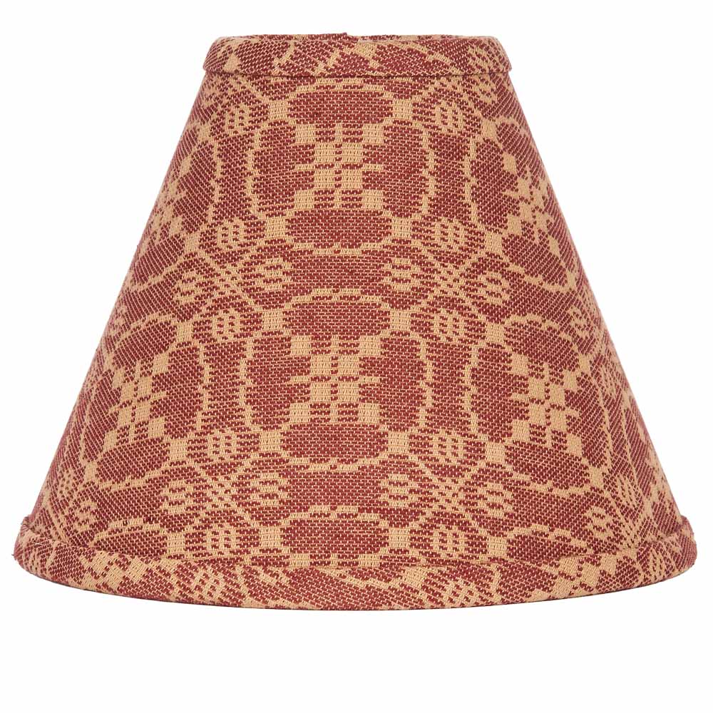 Patterned lampshade on a white background
