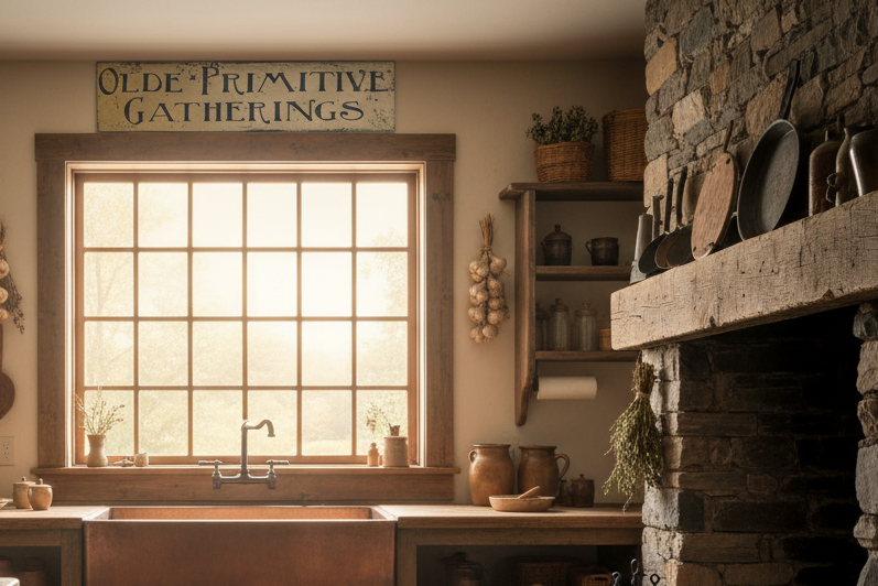 Olde Primitive Gatherings Wood Sign