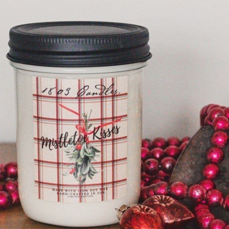 Mistletoe Kisses Soy Jar Candle