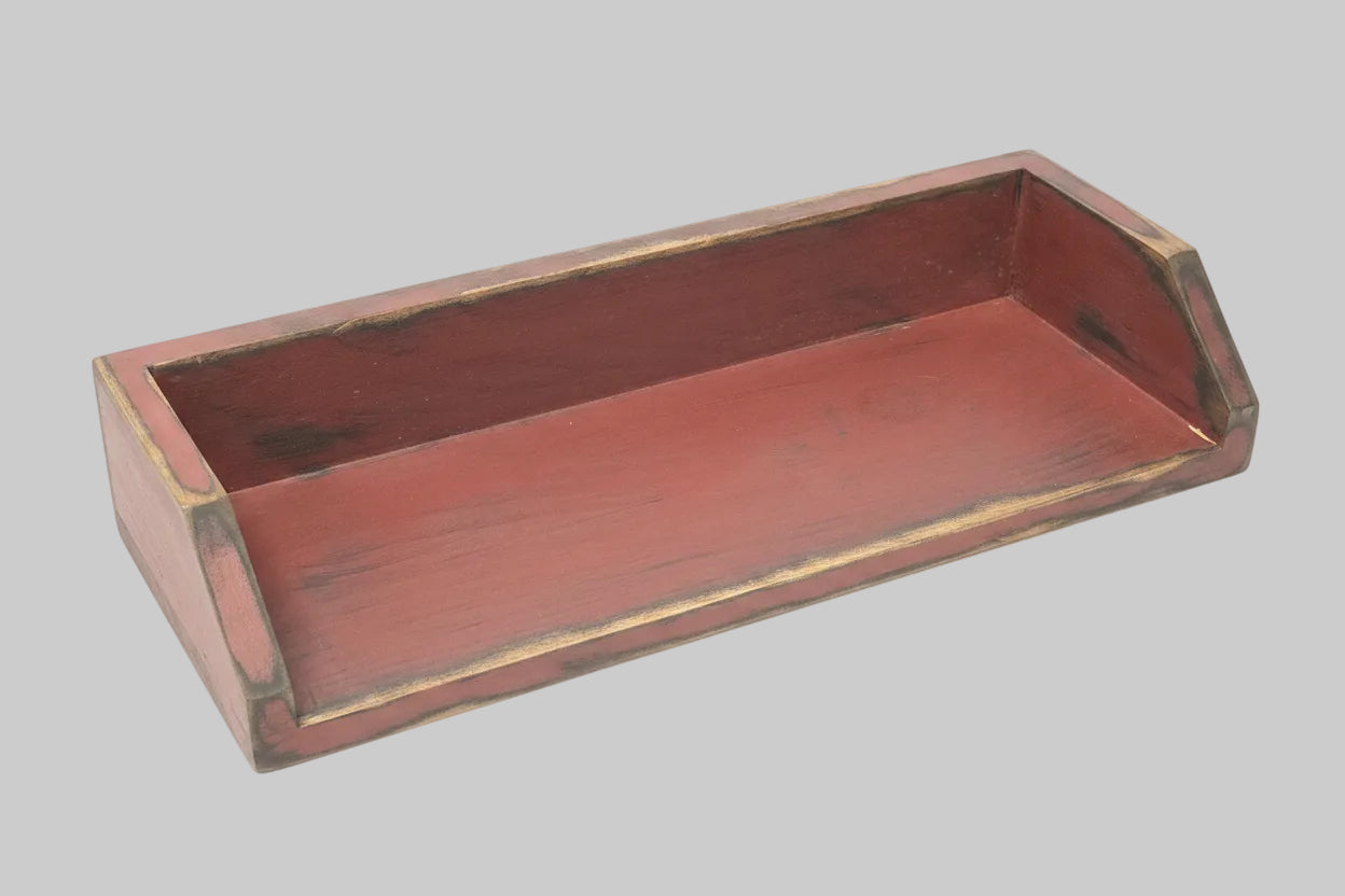 Primitive Toilet Tank Cover Burgundy