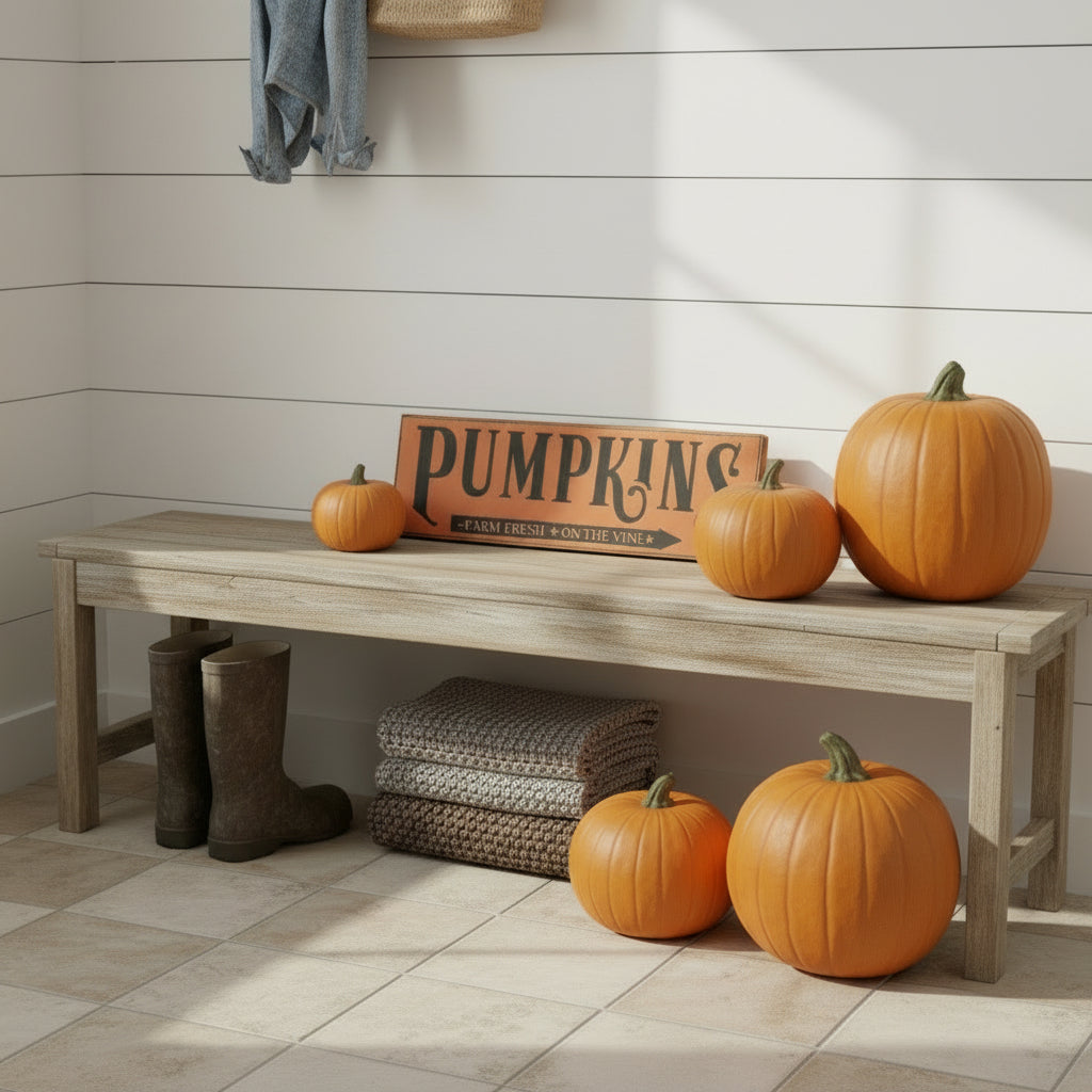 Pumpkins Farm Fresh on the Vine Sign