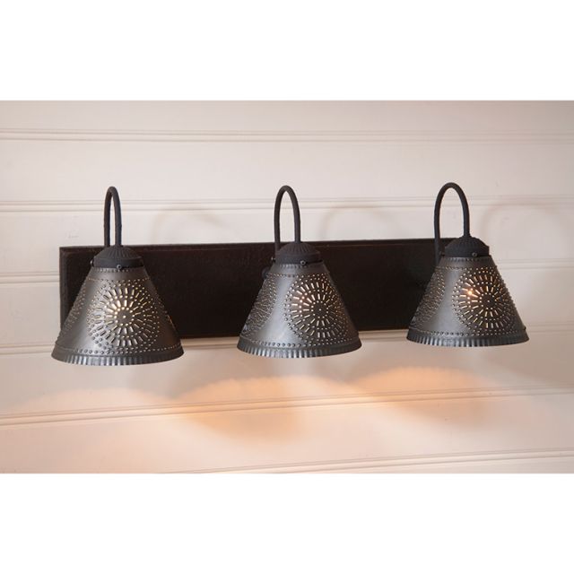 Three Light Crestwood Vanity Light in Black
