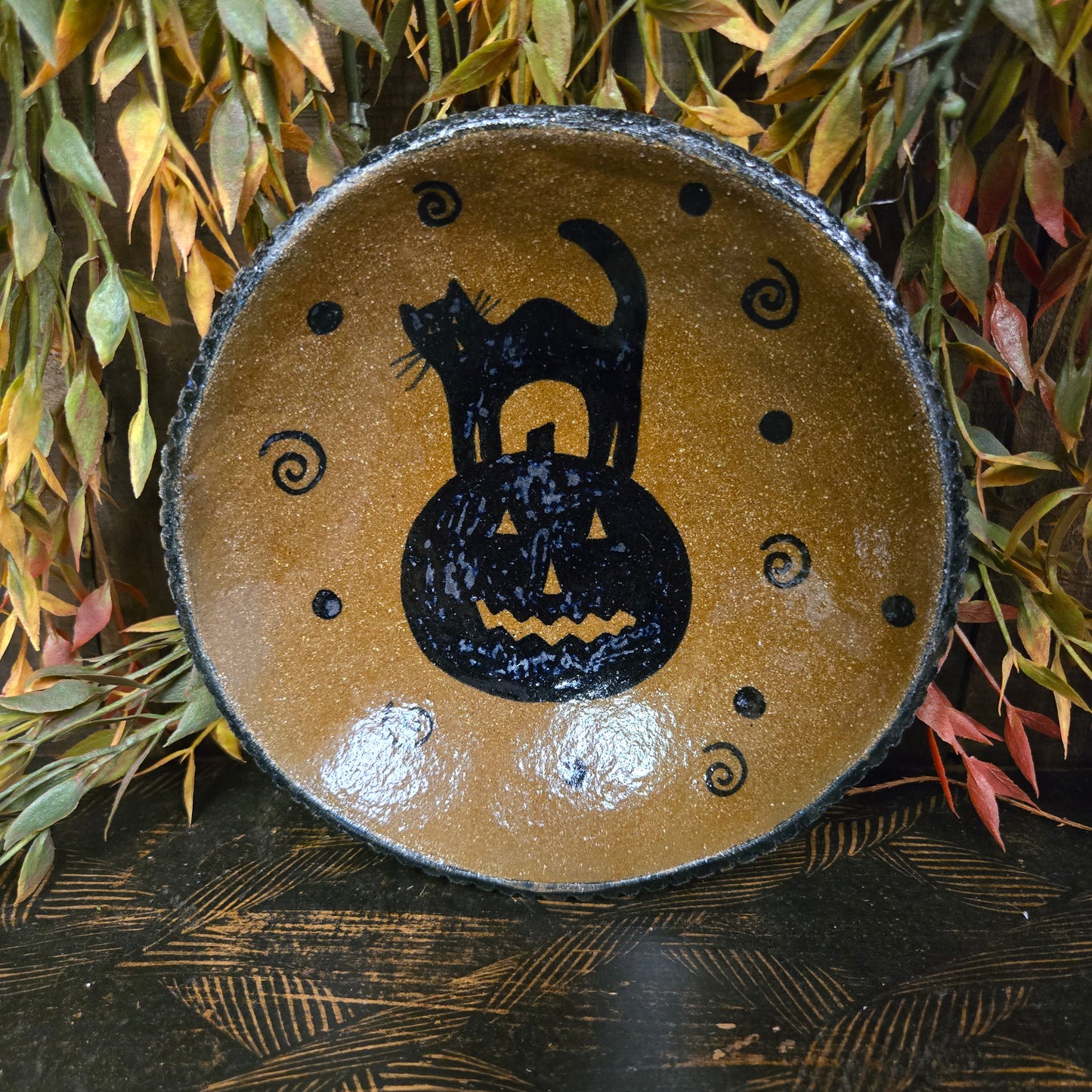 Collection of Round Stoneware Plates - 7"